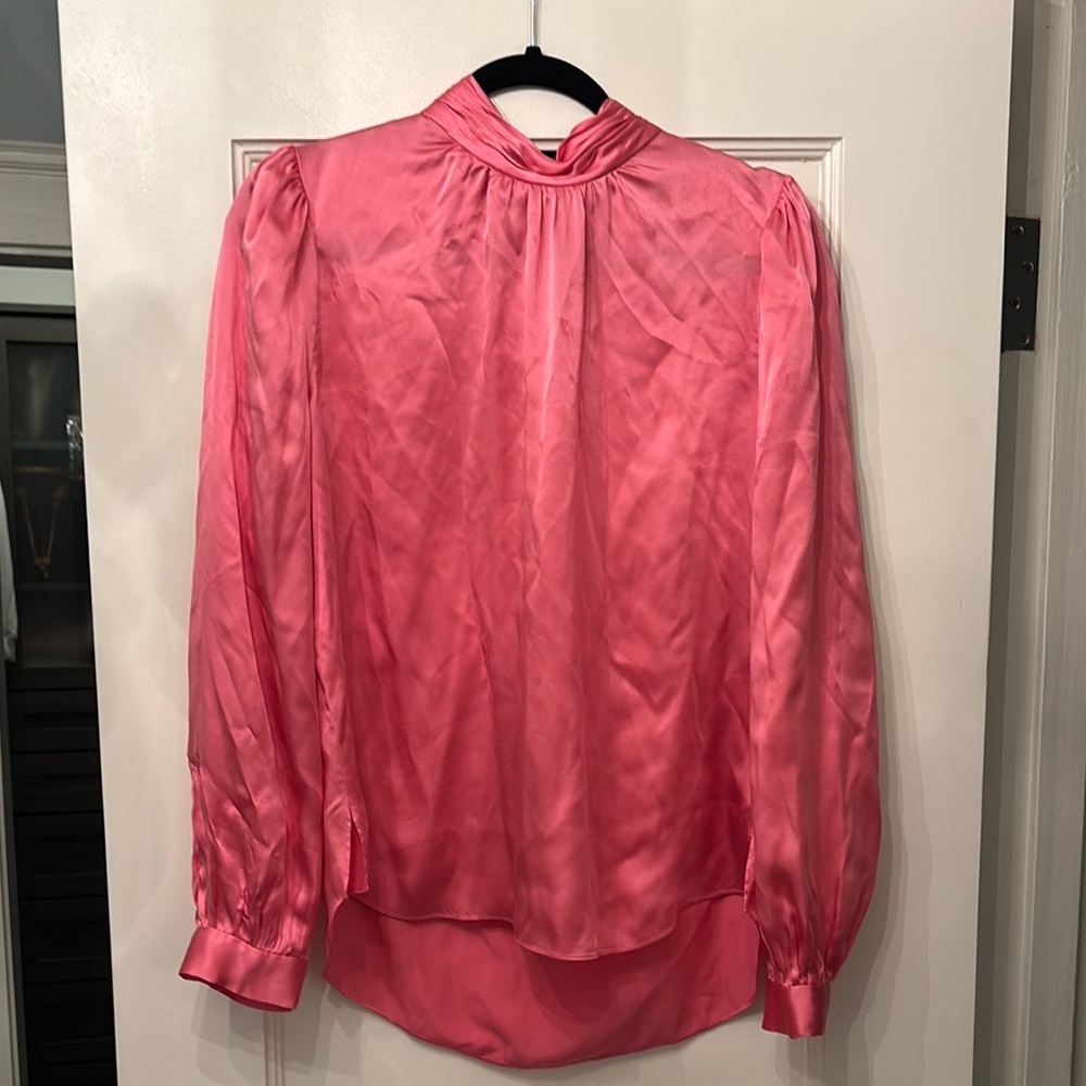 Veronica Beard Pink Silk Women's Top